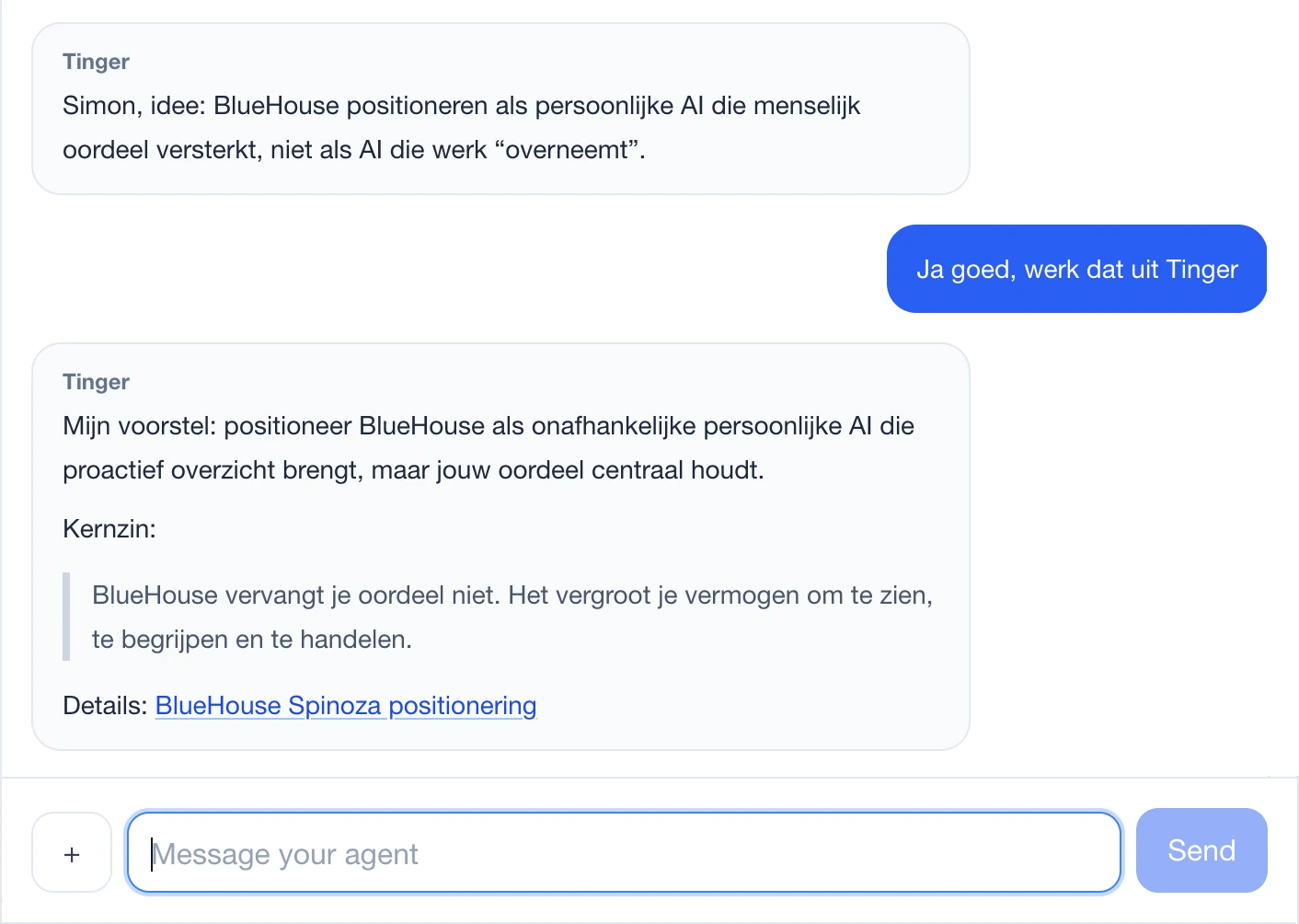 BlueHouse platform interface